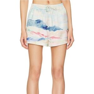REVOLVE Song of Style Oliver short in blue landscape. Size small. Worn once.